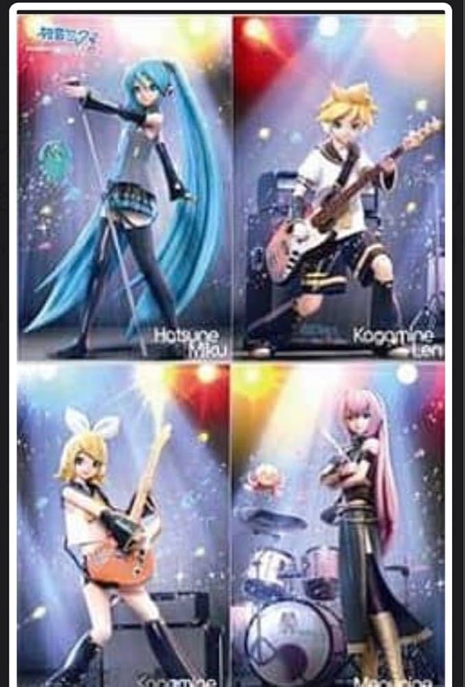 初音ミク、鏡音リン・レン、巡音ルカ 等身大タペストリー4枚セット 布ポスター 初音ミク、鏡音リン・レン、巡音ルカ 等身大タペストリー4枚